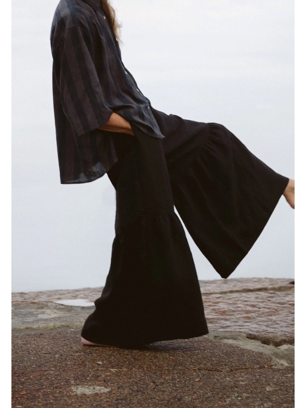 Jaggery London Paloma Ruffle Trousers